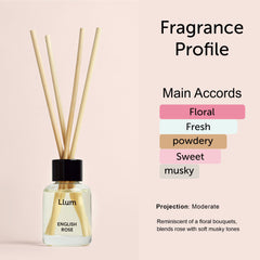 English Rose Reed Diffuser 30ml