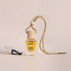 Amber Vanilla Car Air Freshener With AC Vent Clip
