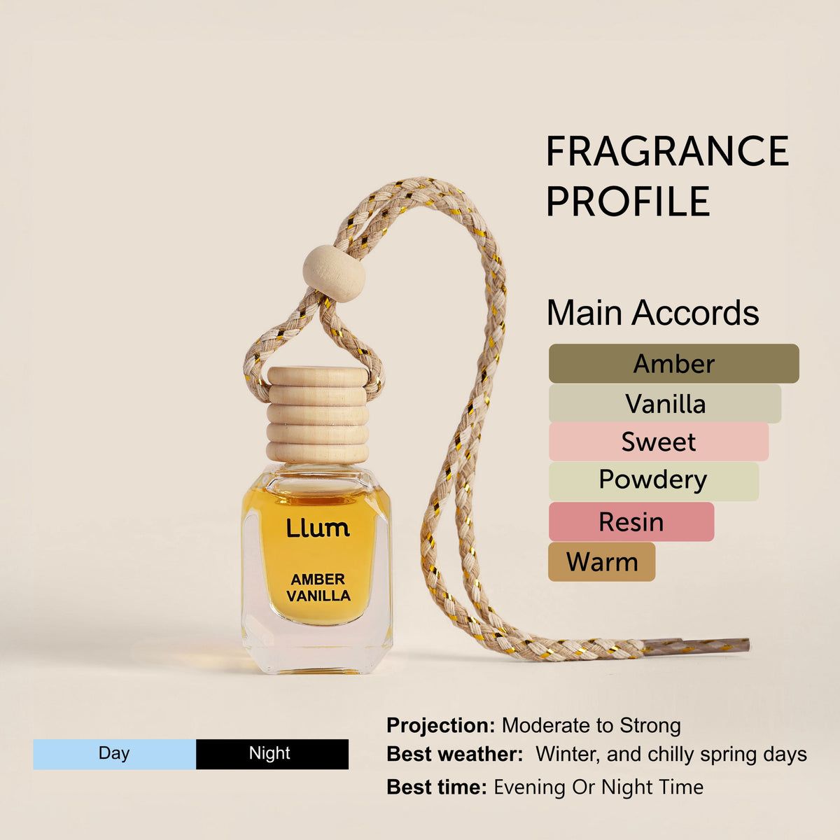 Black Oud Car Air Freshener With AC Vent Clip