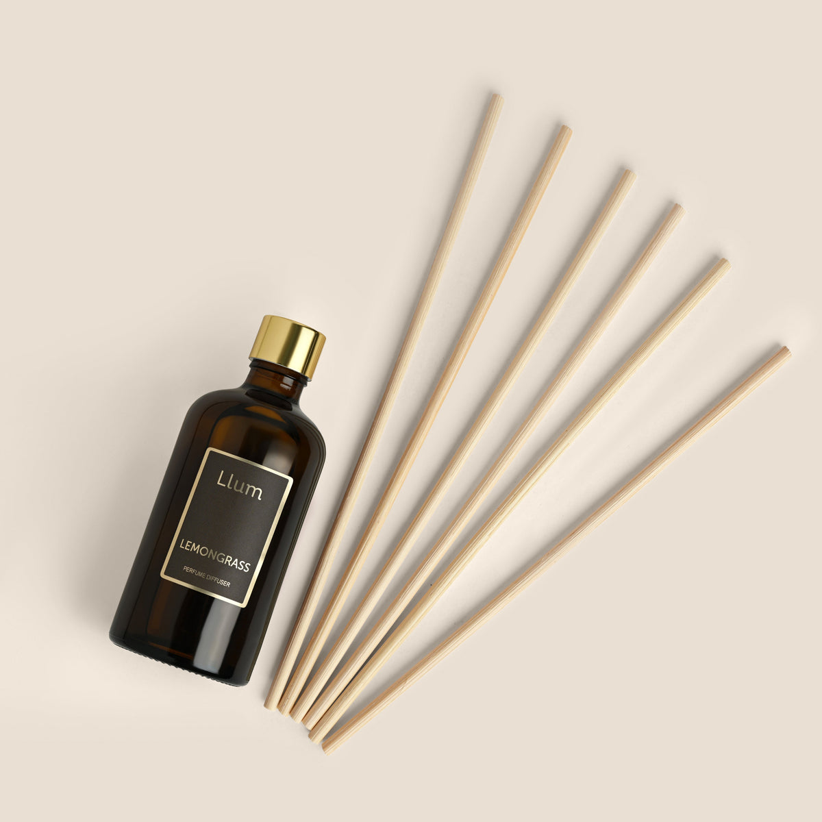 Lemongrass Essential Oil Reed Diffuser Refill + Reed Sticks