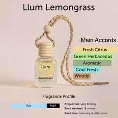 Lemongrass Essential Oil Hanging Car freshener