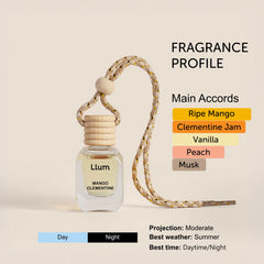 Mango Clementine Car Freshener with AC Vent Clip