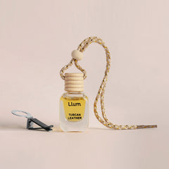 Tuscan Leather Car Air Freshener With AC Vent Clip