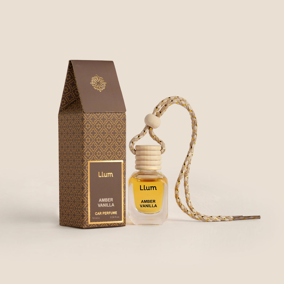 Amber Vanilla Hanging Car Air Freshener