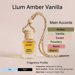 Amber Vanilla Hanging Car Air Freshener