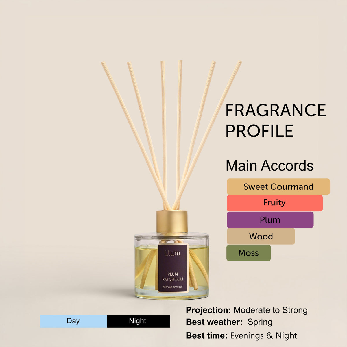 Plum Patchouli Reed Diffuser 100ml
