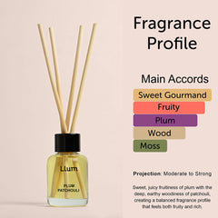 Plum Patchouli Reed Diffuser 30ml