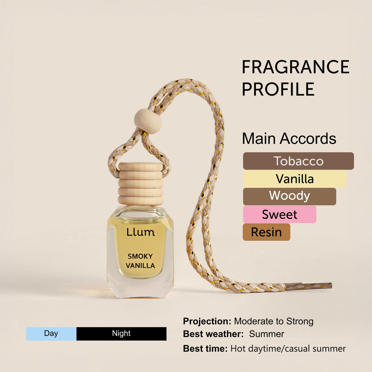 Smoky Vanilla Hanging Car Freshener