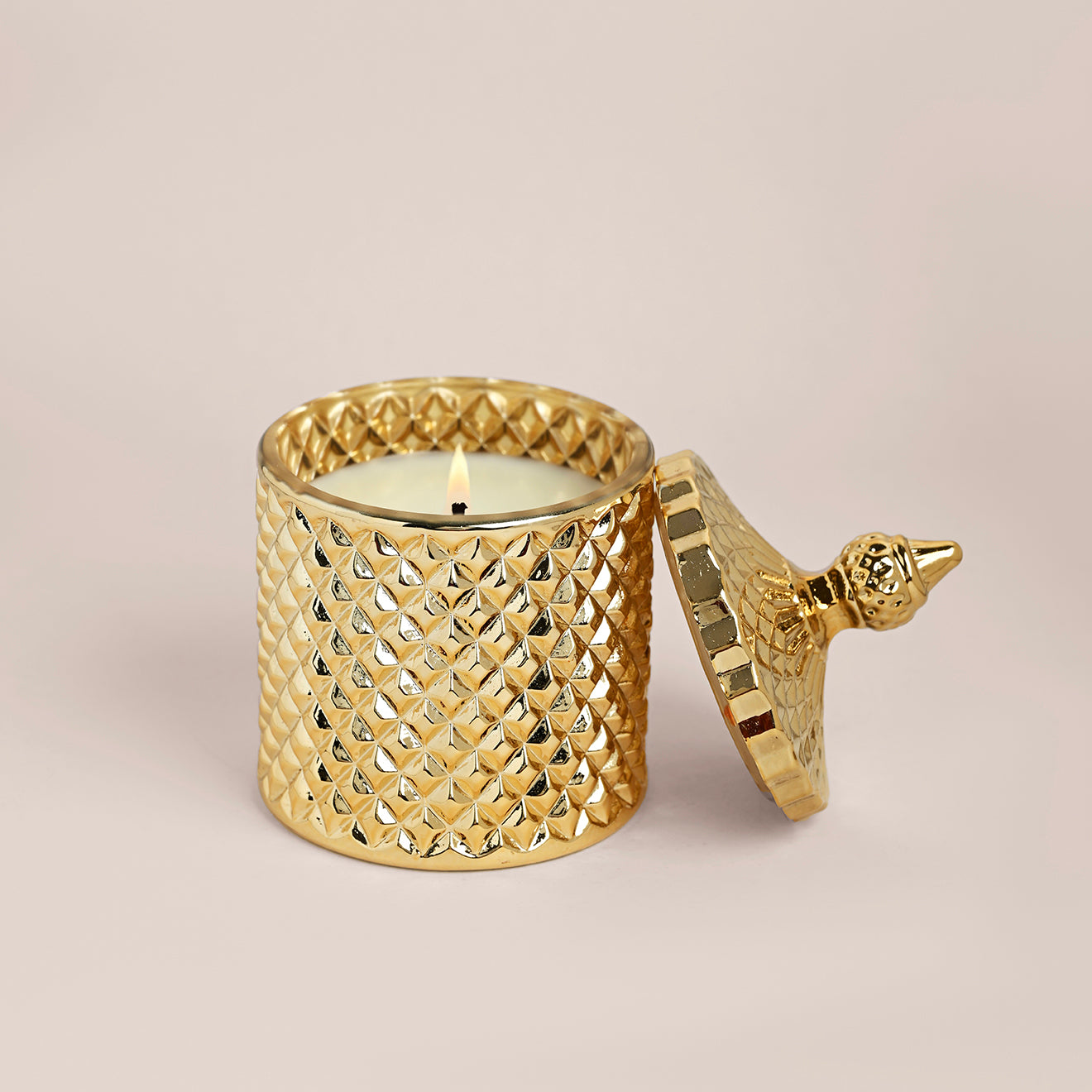 Gold & Silver Scented Candle Gift Set | Suede Tuberose & French Vanilla