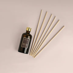Mahogany Teakwood Reed Diffuser Refill + Reed Sticks